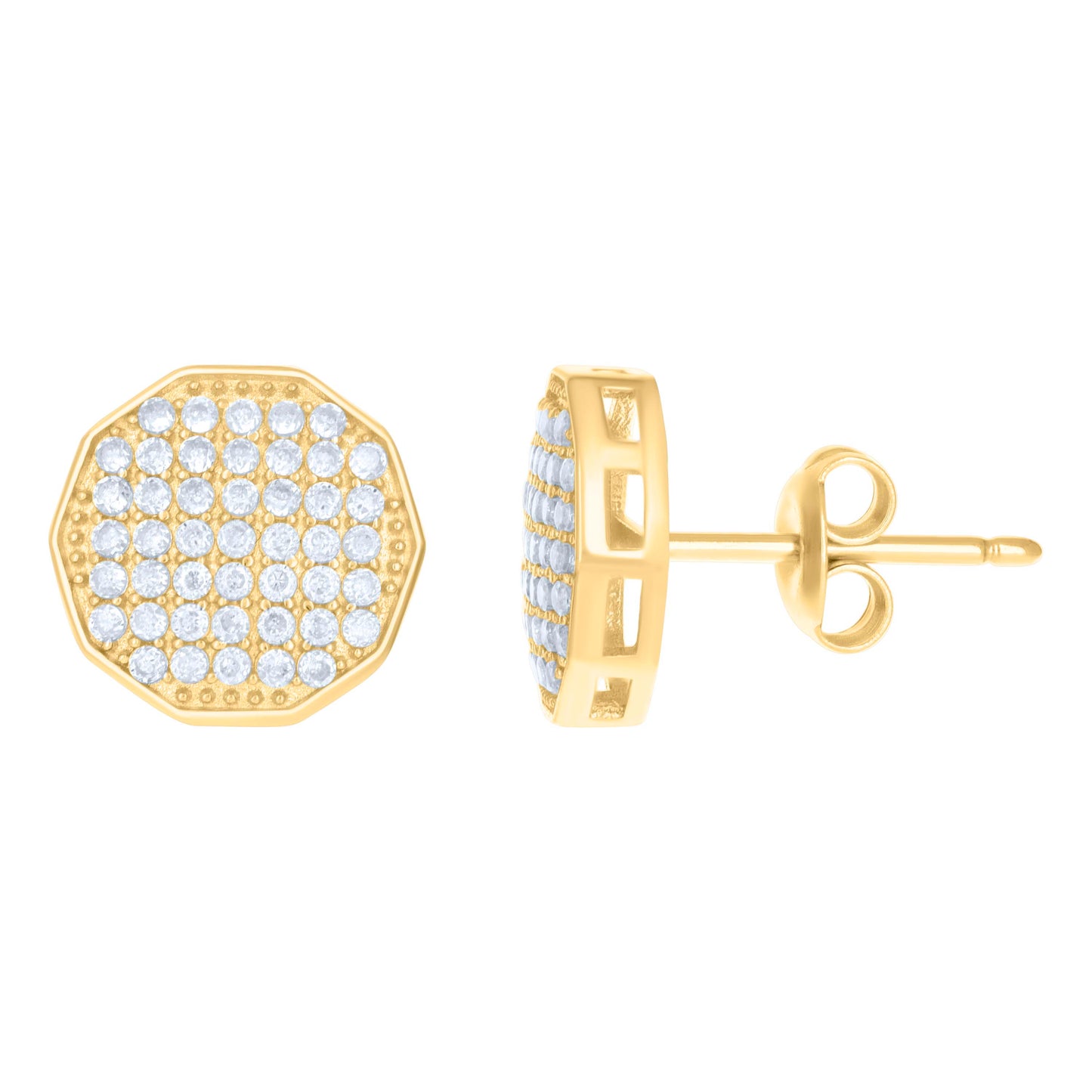10Kt Gold Cz Earrings