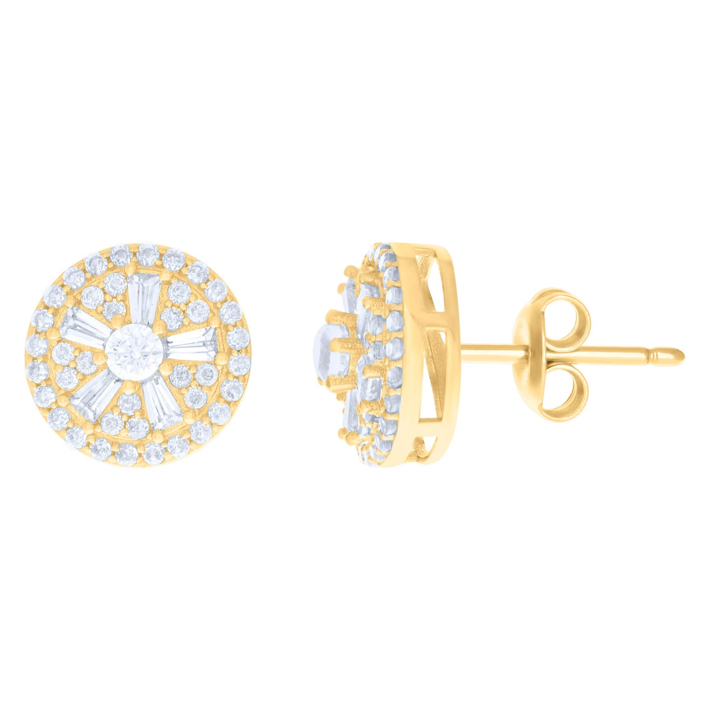 10Kt Gold Cz Earrings