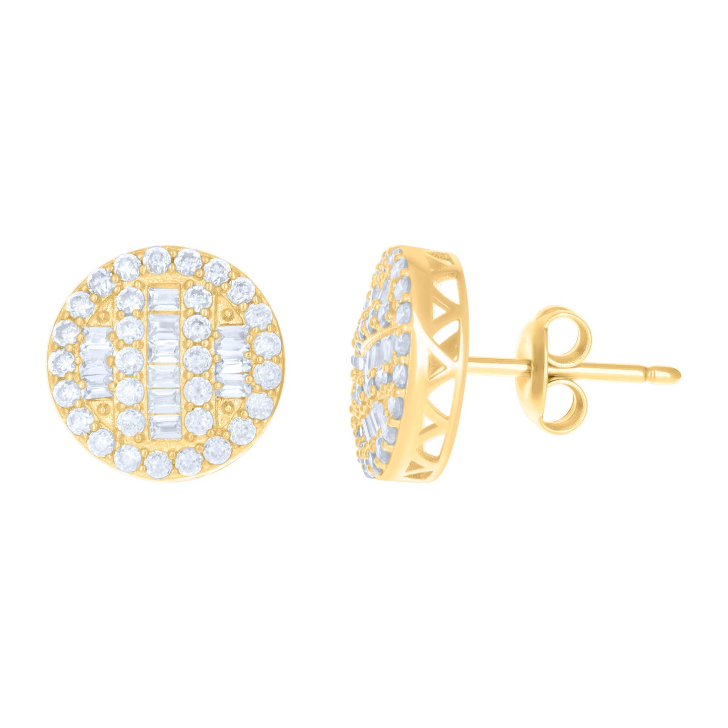 10Kt Gold Cz Earrings
