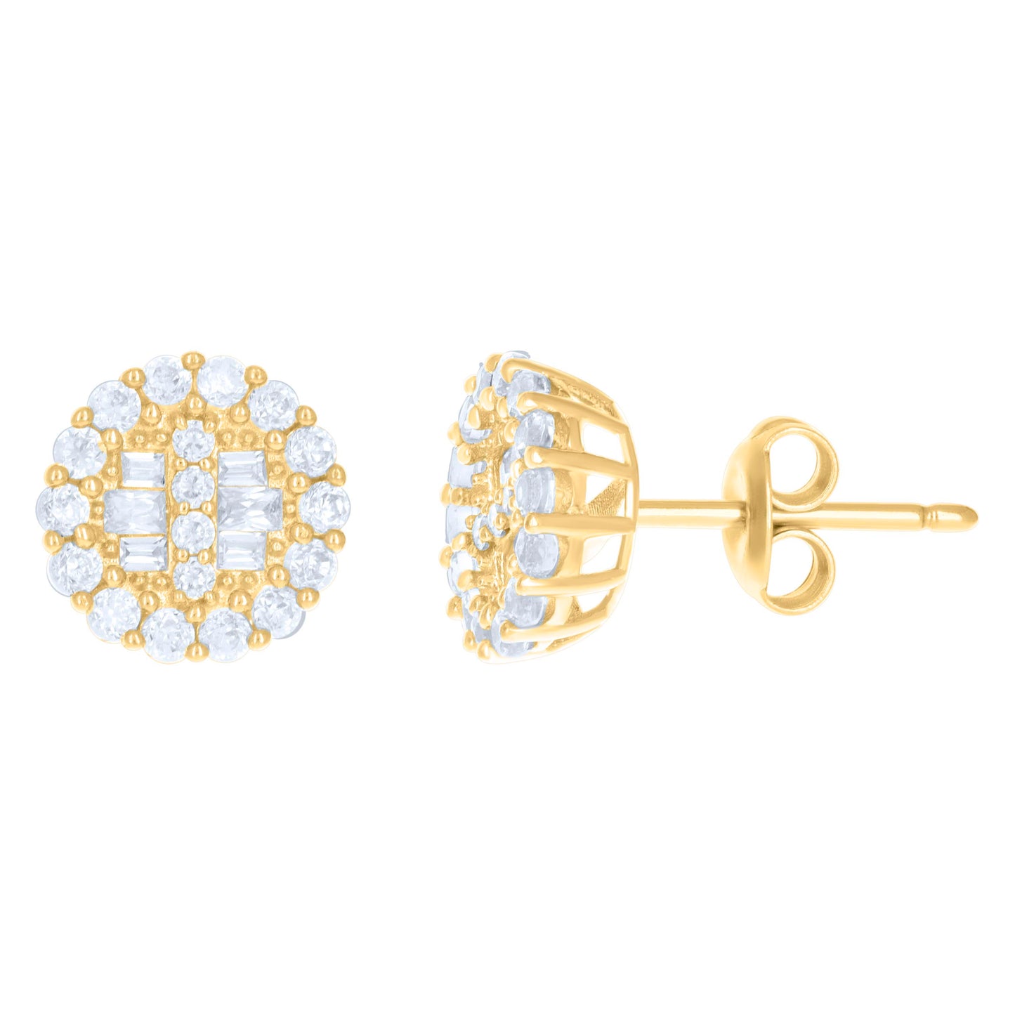 10Kt Gold Cz Earrings