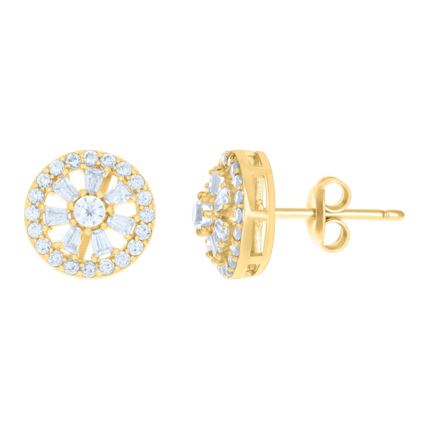 10Kt Gold Cz Earrings