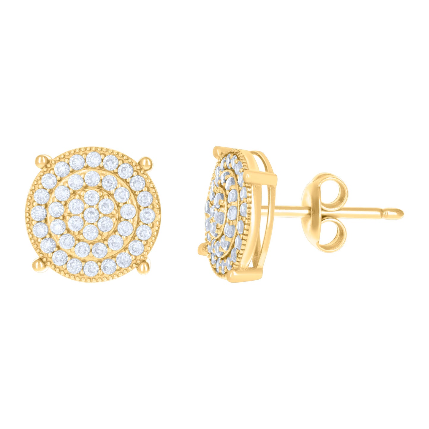 10Kt Gold Cz Earrings