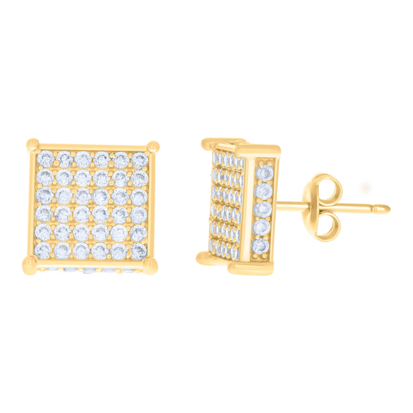 10Kt Gold Cz Earrings