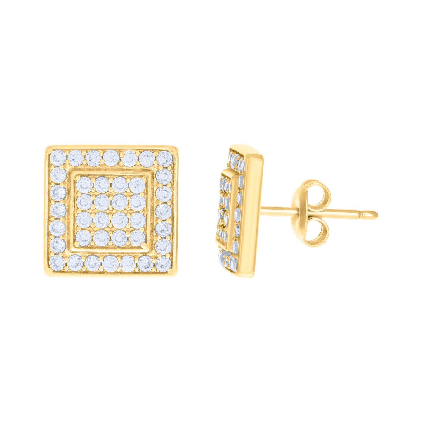10Kt Gold Cz Earrings