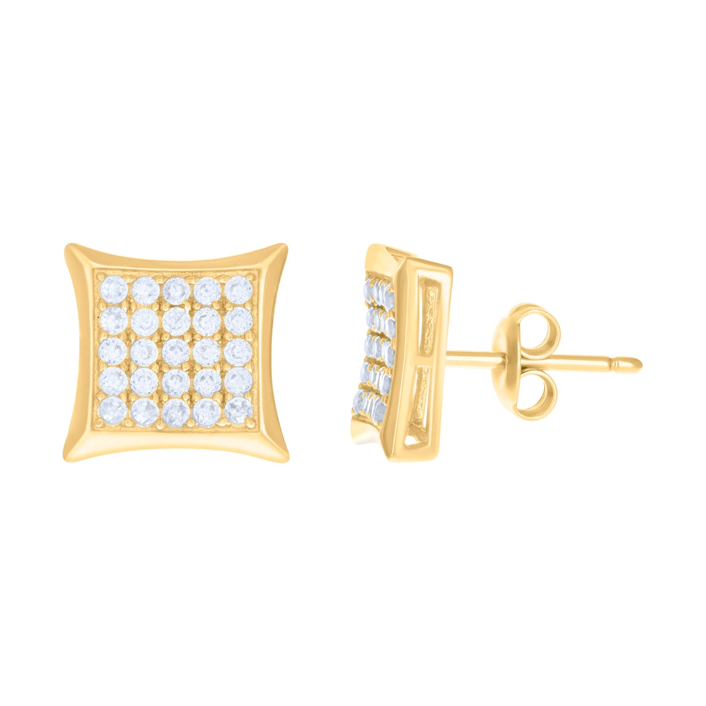 10Kt Gold Cz Earrings