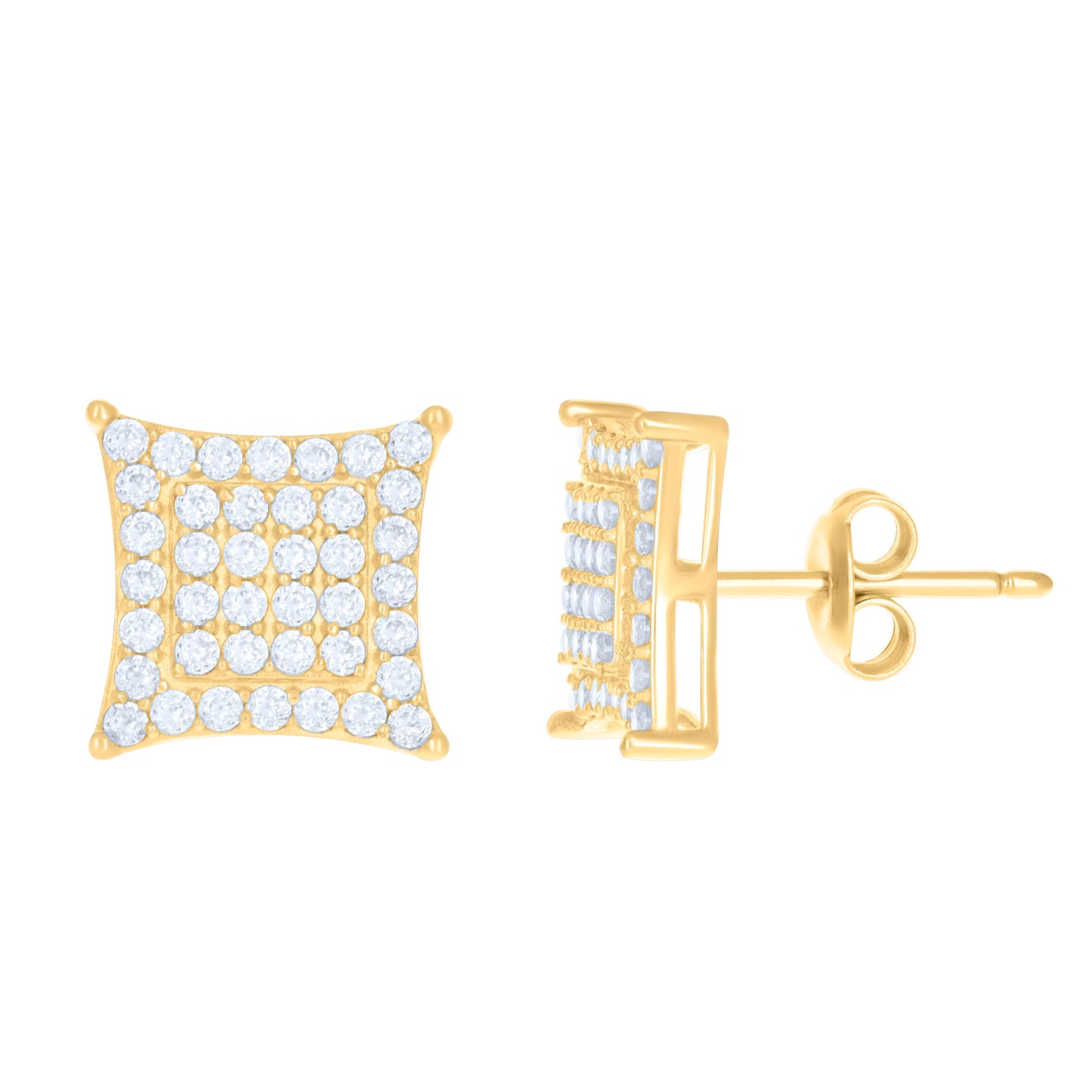 10Kt Gold Cz Earrings