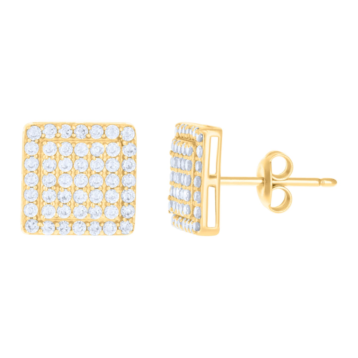 10Kt Gold Cz Earrings