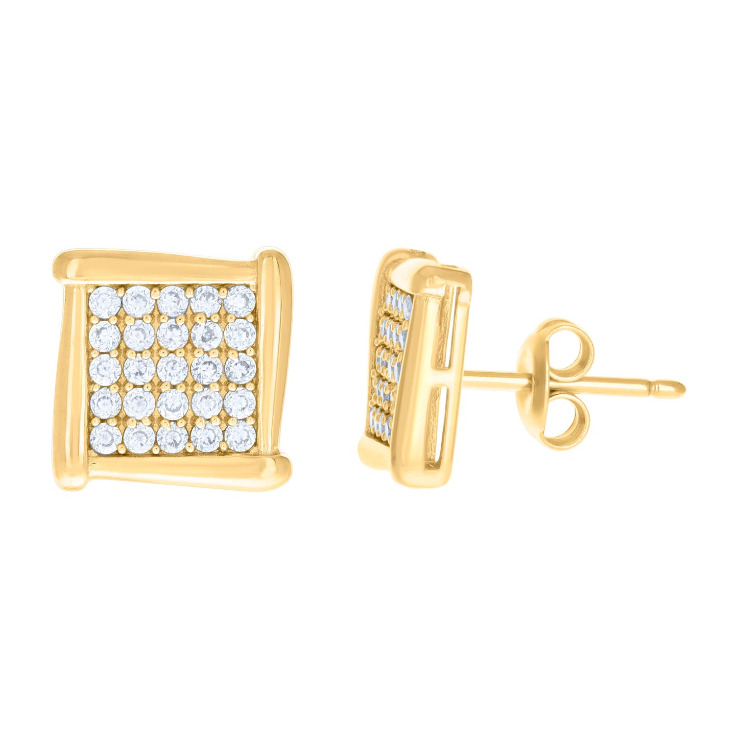 10Kt Gold Cz Earrings