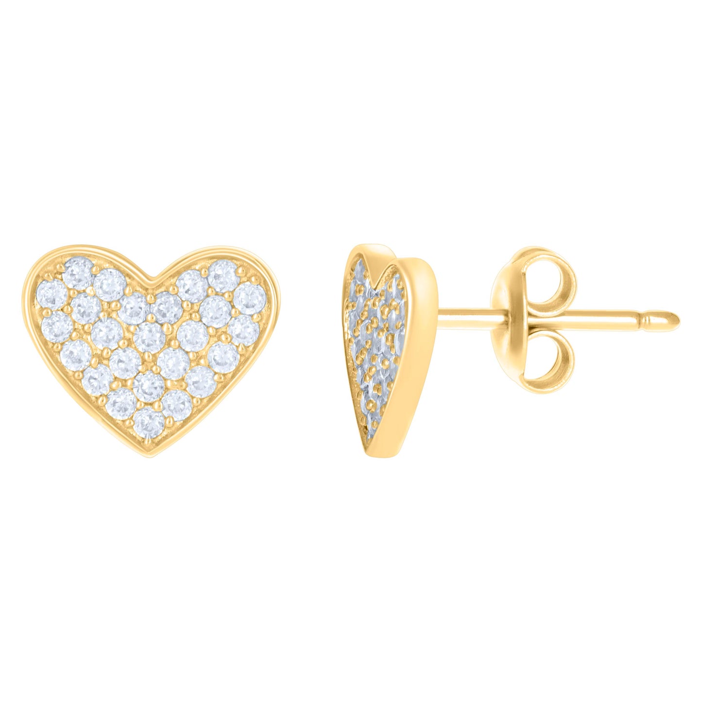 10Kt Gold Cz Earrings