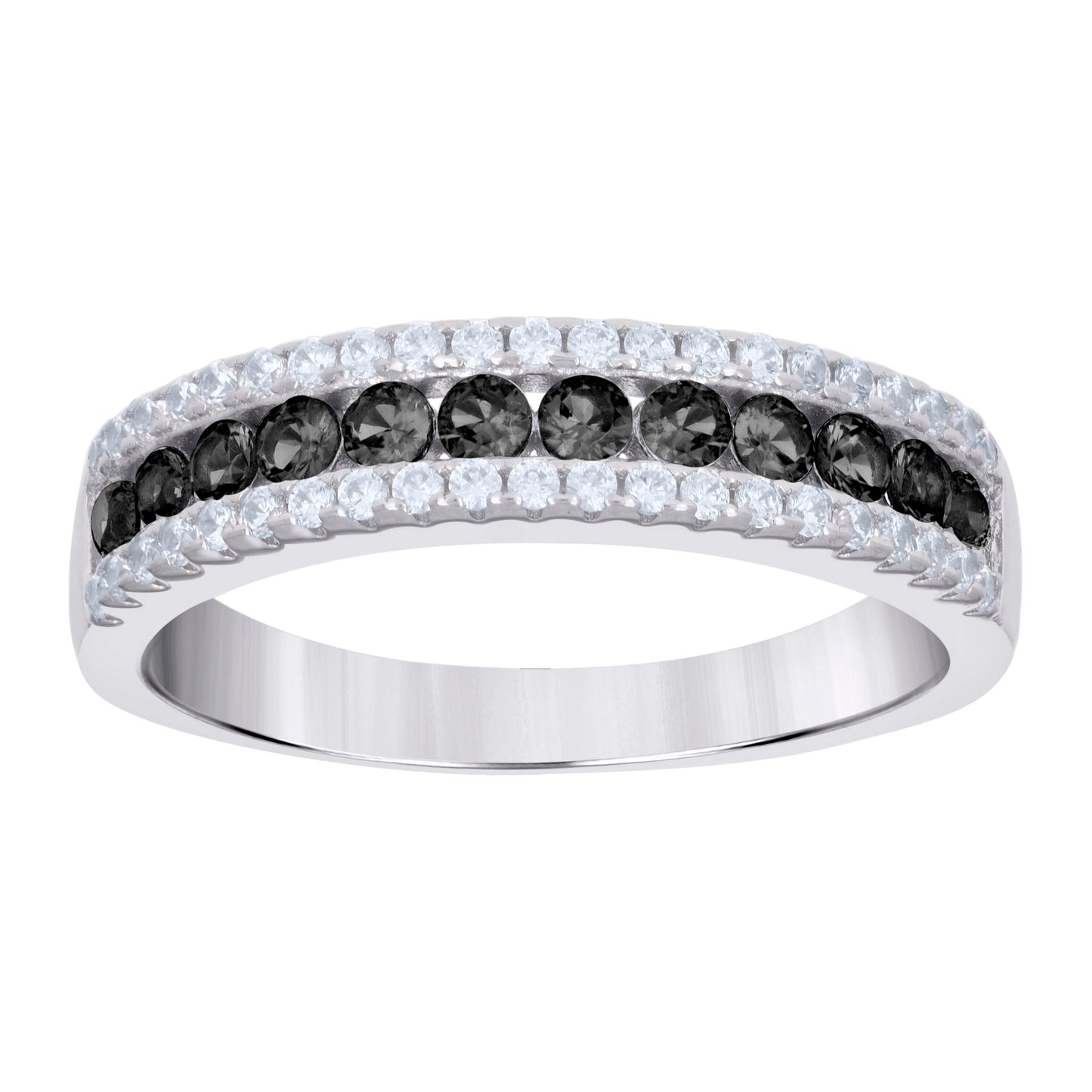 925 Sterling Silver Cz Ring S6