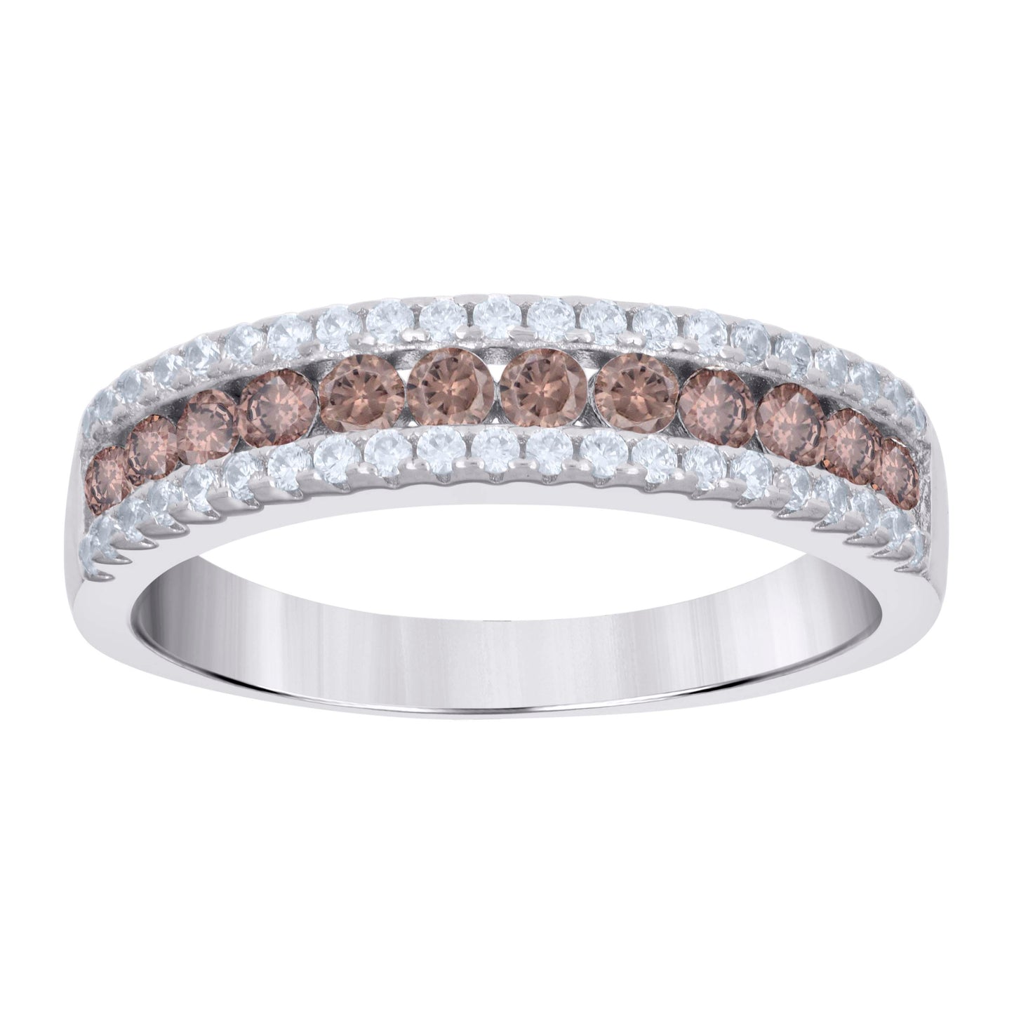 925 Sterling Silver Cz Ring S6