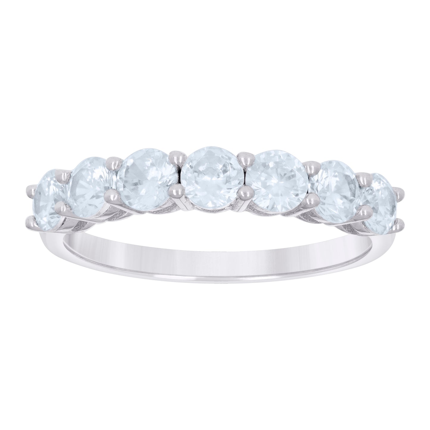 925 Sterling Silver Cz Ring 3.5mm S6