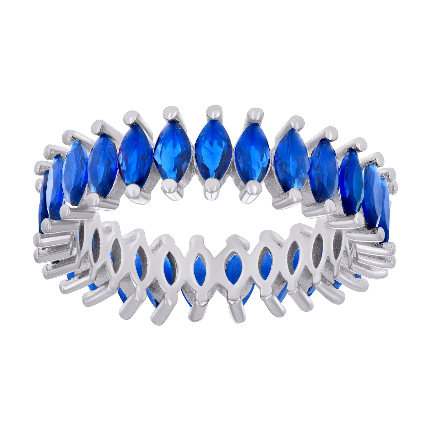 925 Sterling Silver Cz Ring S6