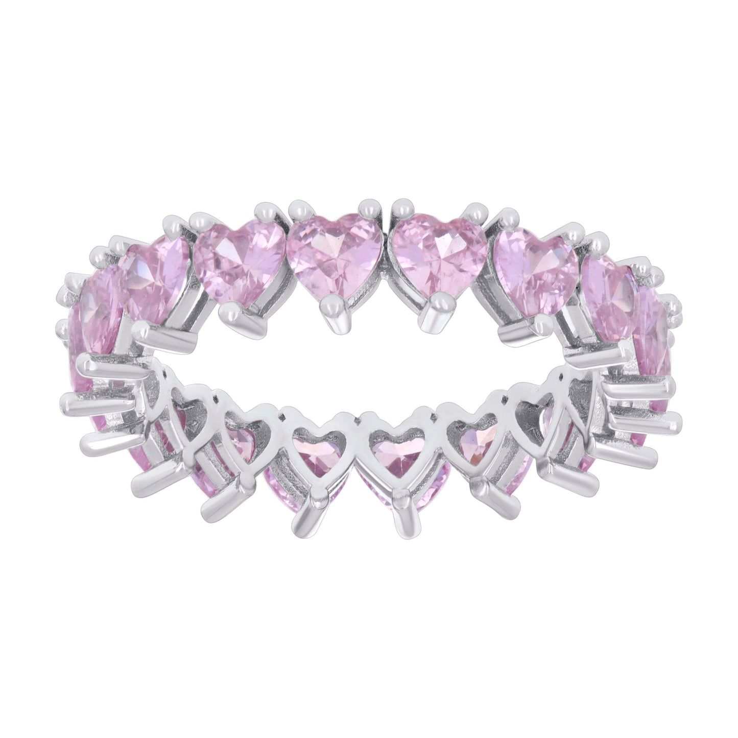 925 Sterling Silver Cz Ring S6