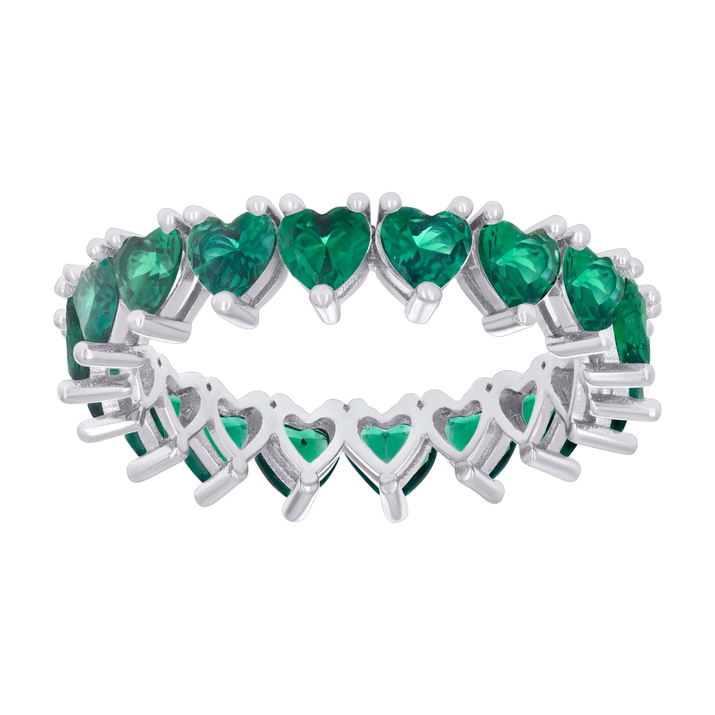 925 Sterling Silver Cz Ring S6