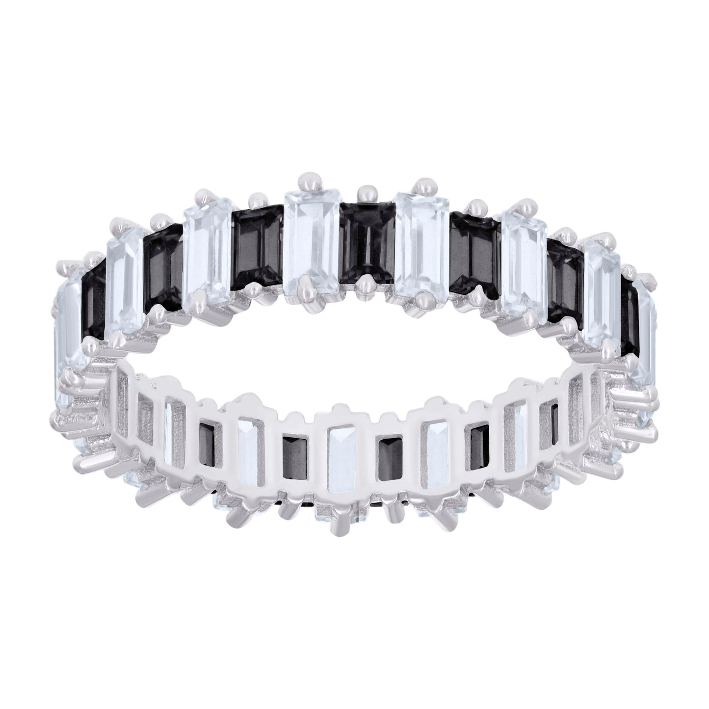 925 Sterling Silver Cz Ring S6