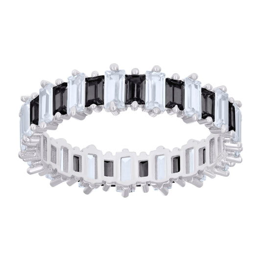 925 Sterling Silver Cz Ring S6