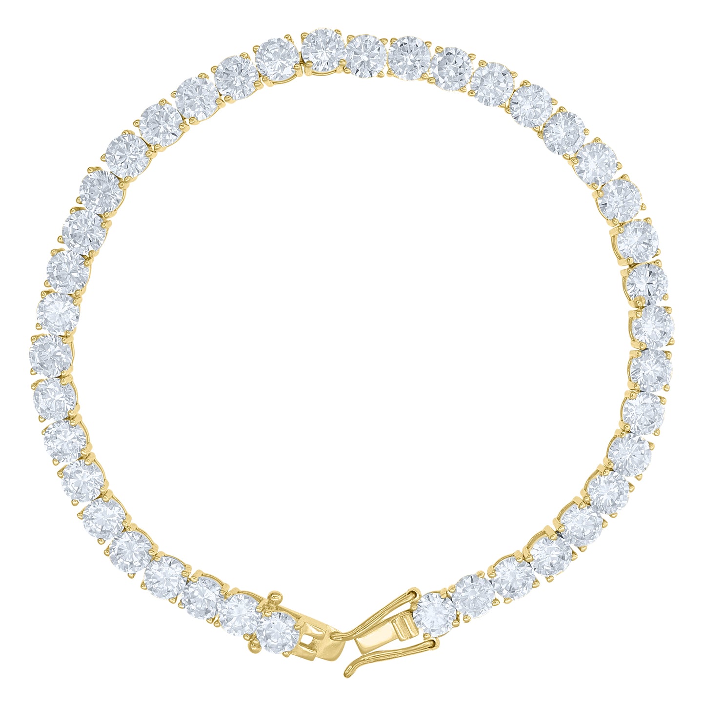 925 Sterling Silver Moissanite Tennis Chain 6mm