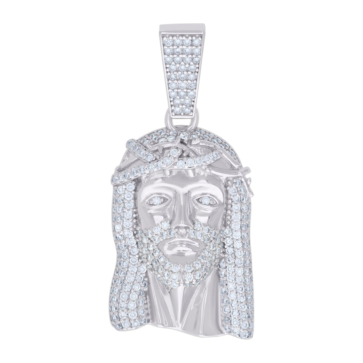 925 Silver Pendant Moissanite Ctw 1.34