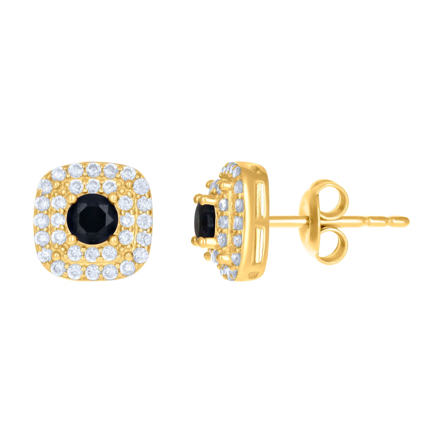 10Kt Gold Cz Earrings