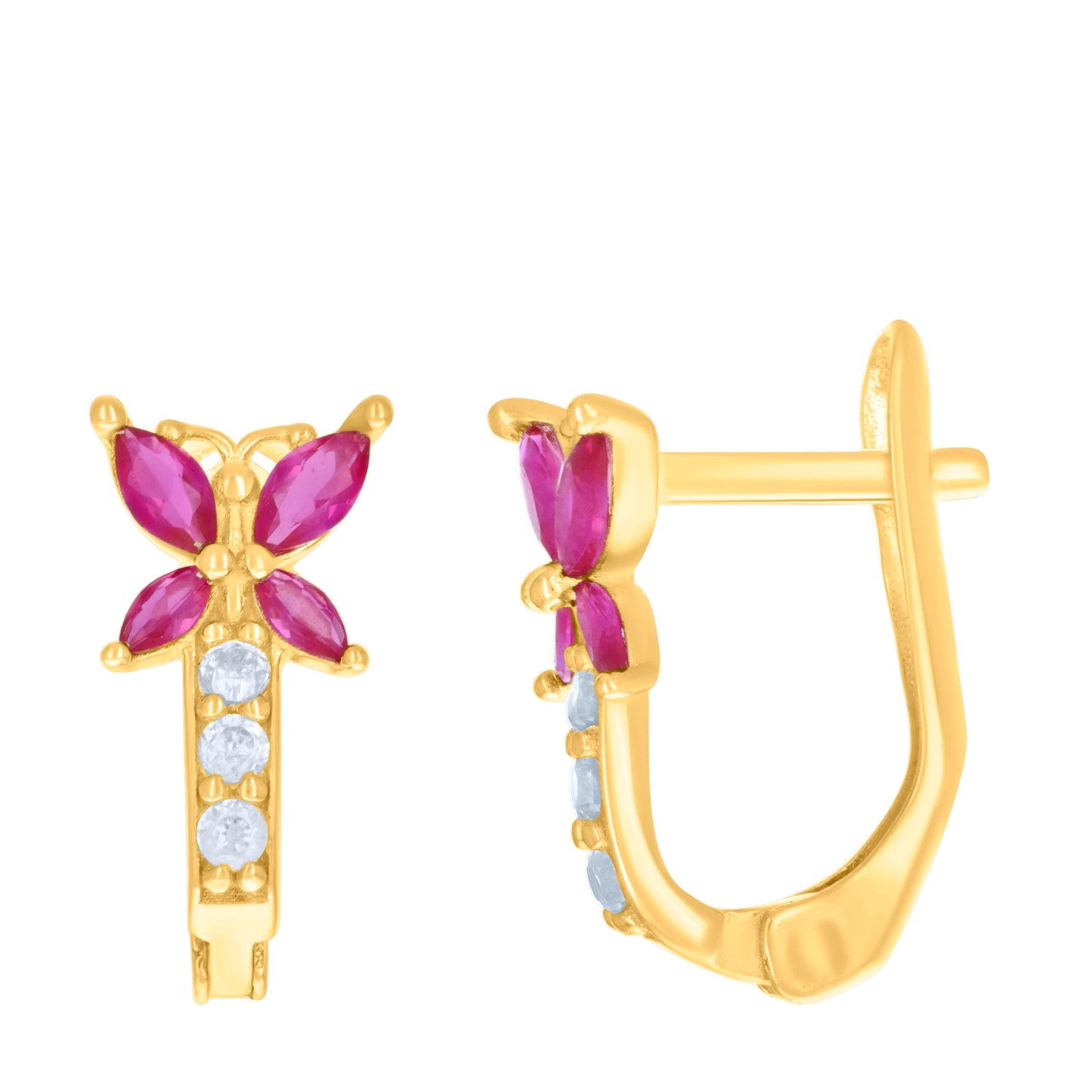 10Kt Gold Cz Earrings