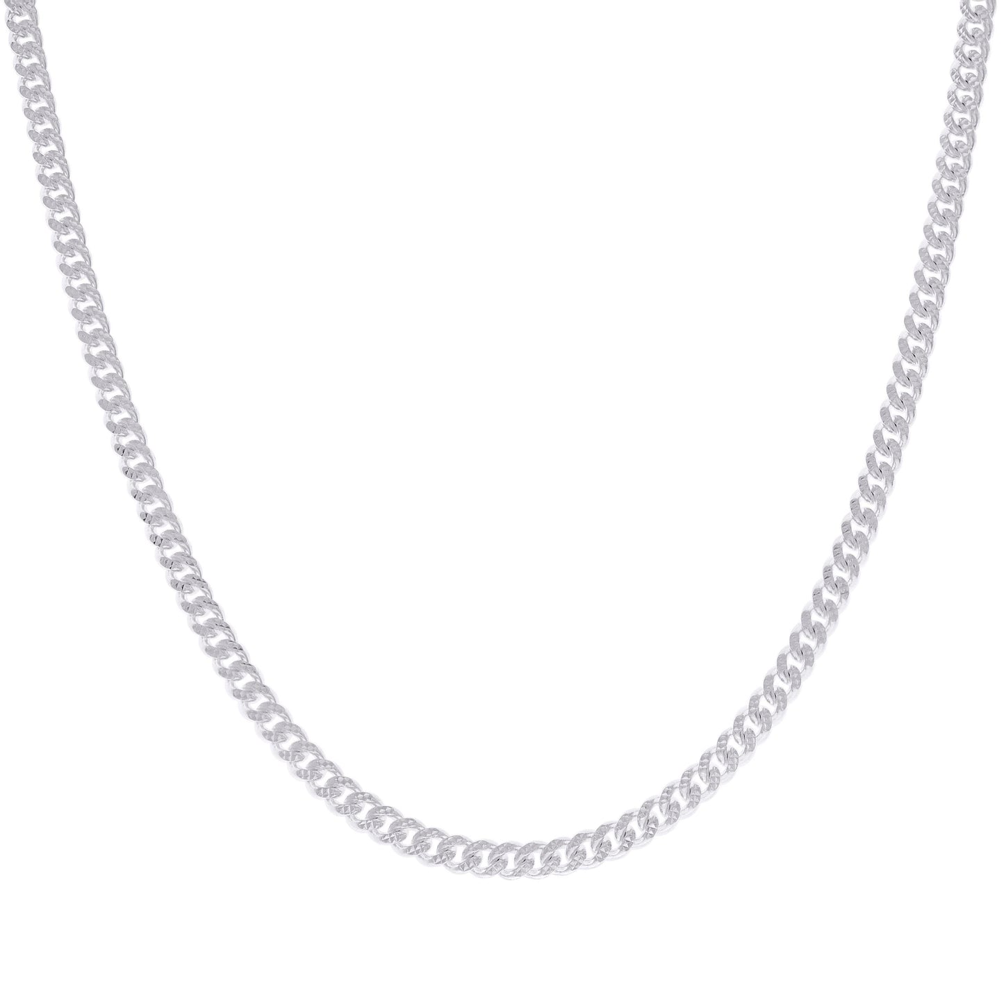 925 Silver Solid Miami Cuban Pyramid Chain 4.9mm