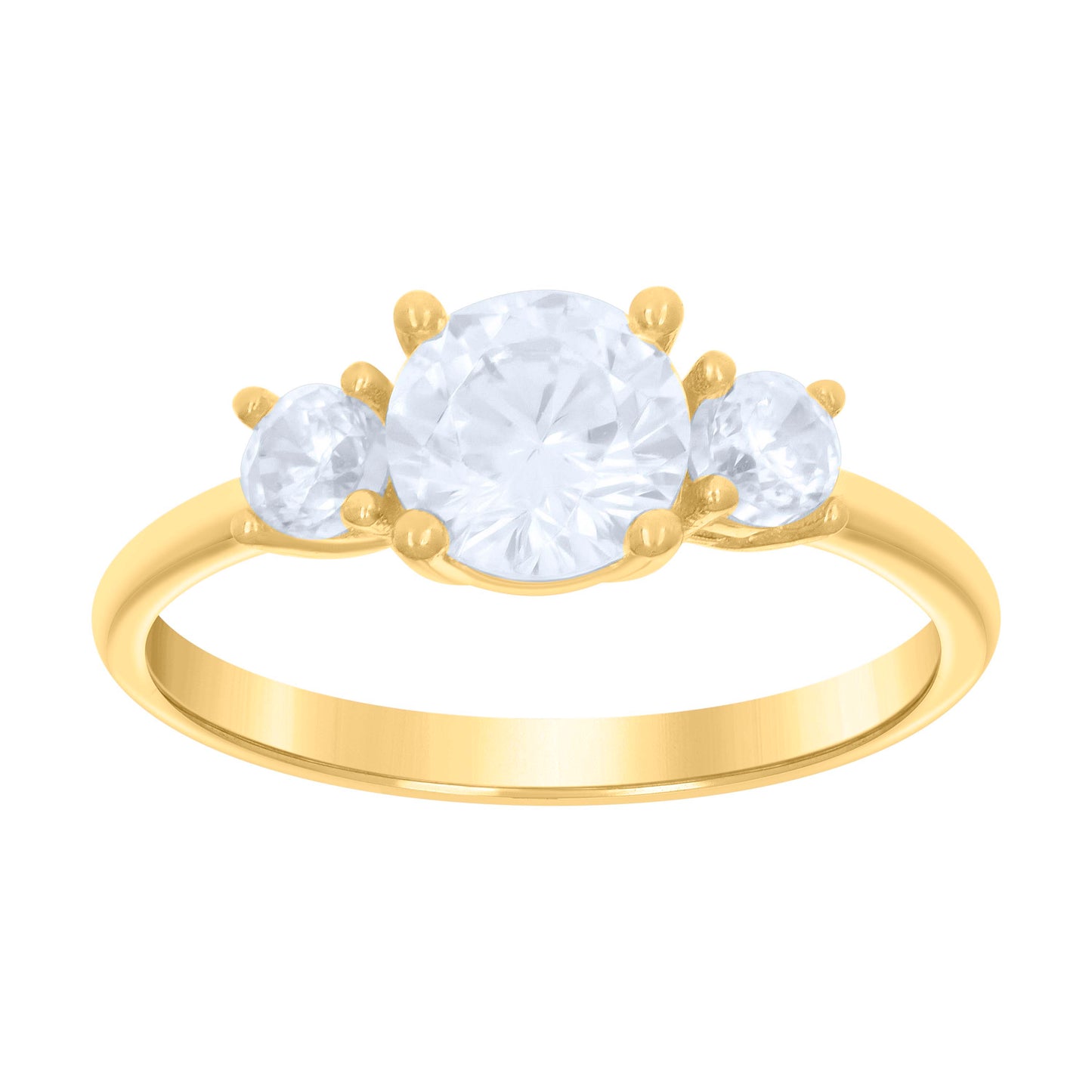 10Kt Gold Cz Baby Ring
