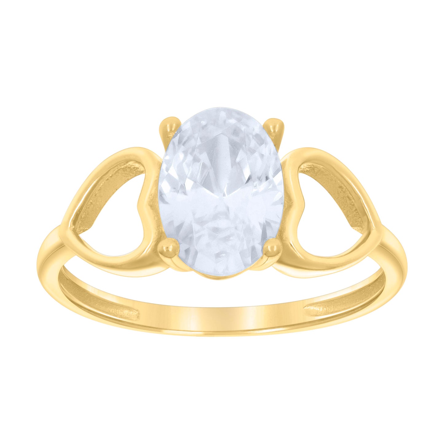 10Kt Gold Cz Baby Ring