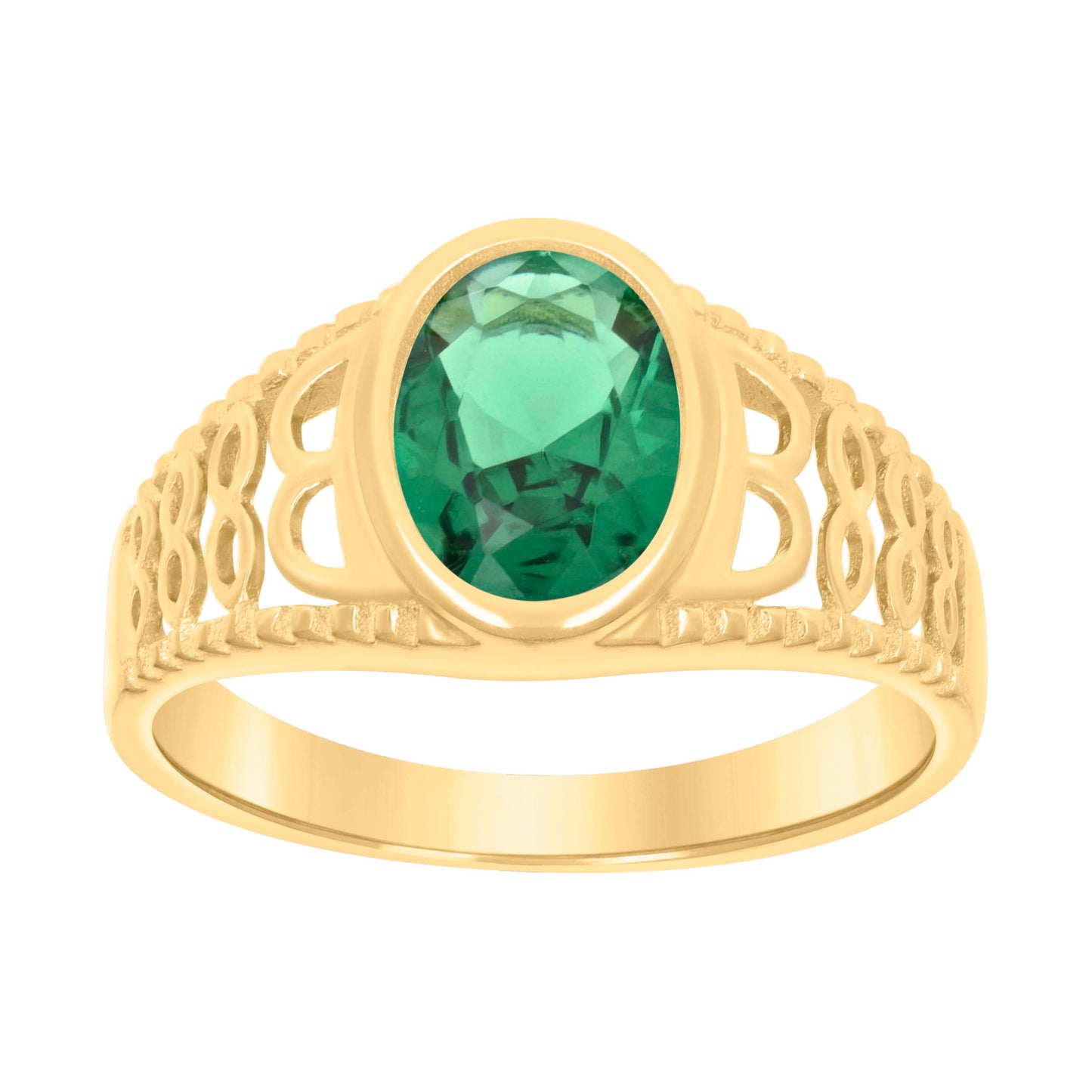 10Kt Gold Cz Baby Ring