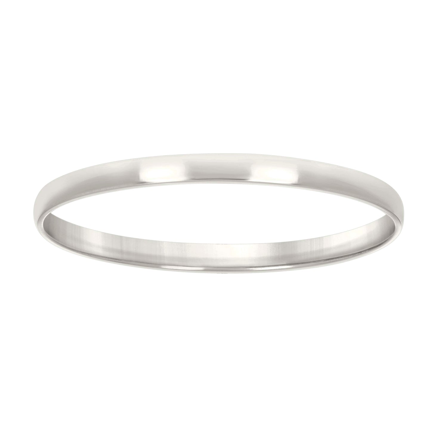 925 Silver Comfort Fit Band 2mm S5 Silver Plated