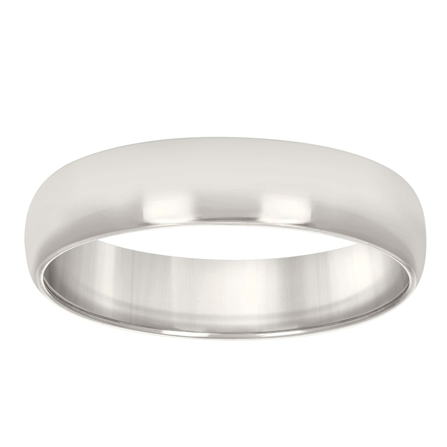 925 Silver Comfort Fit Band 6mm S5 Silver Plated
