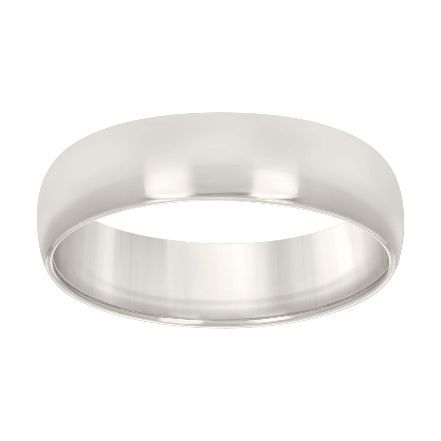 925 Silver Comfort Fit Band 7mm S5 Silver Plated