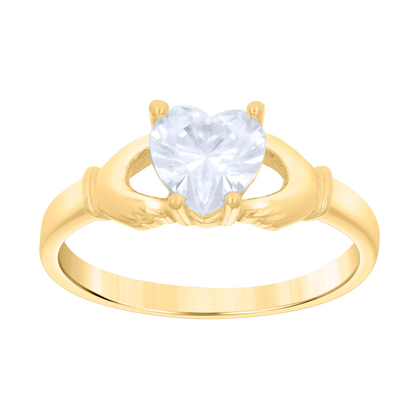 10Kt Gold Cz Baby Ring