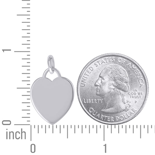 925 Sterling Silver 6.5mm Pendant Silver Plated