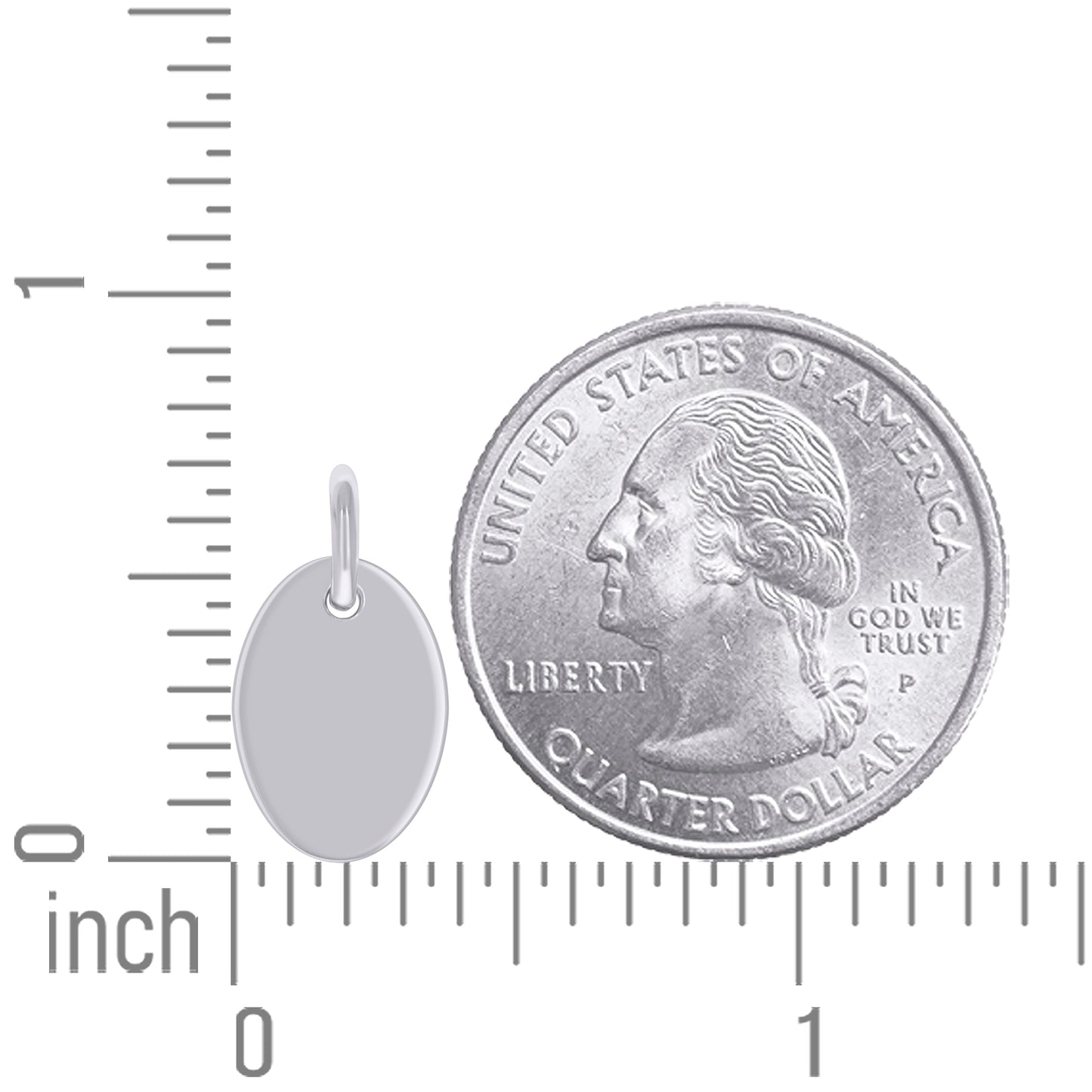 925 Sterling Silver 6.5mm Pendant Silver Plated