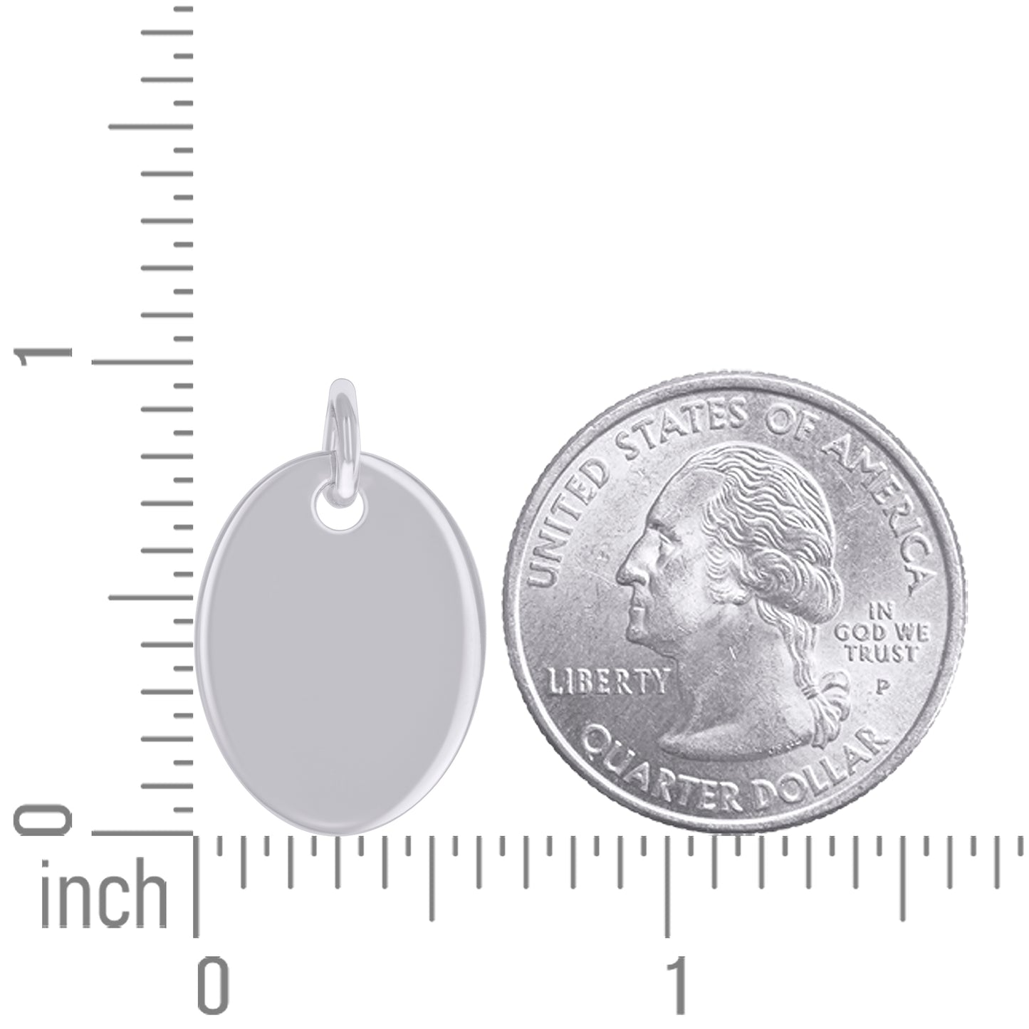 925 Sterling Silver 6.5mm Pendant Silver Plated