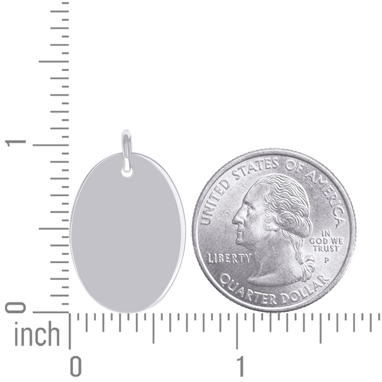 925 Sterling Silver 6.5mm Pendant Silver Plated