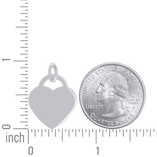 925 Sterling Silver 6.5mm Pendant Silver Plated