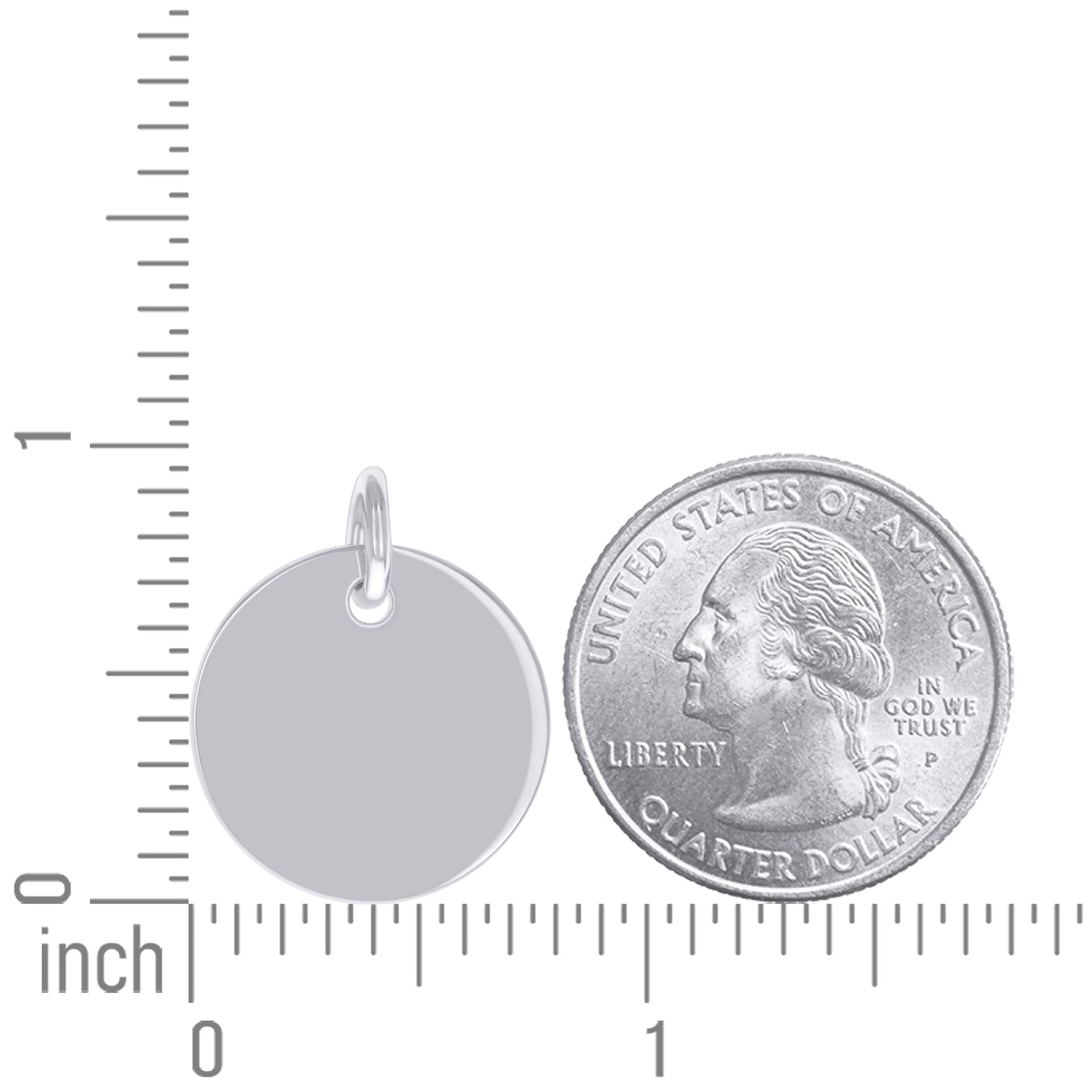 925 Sterling Silver 6.5mm Pendant Silver Plated