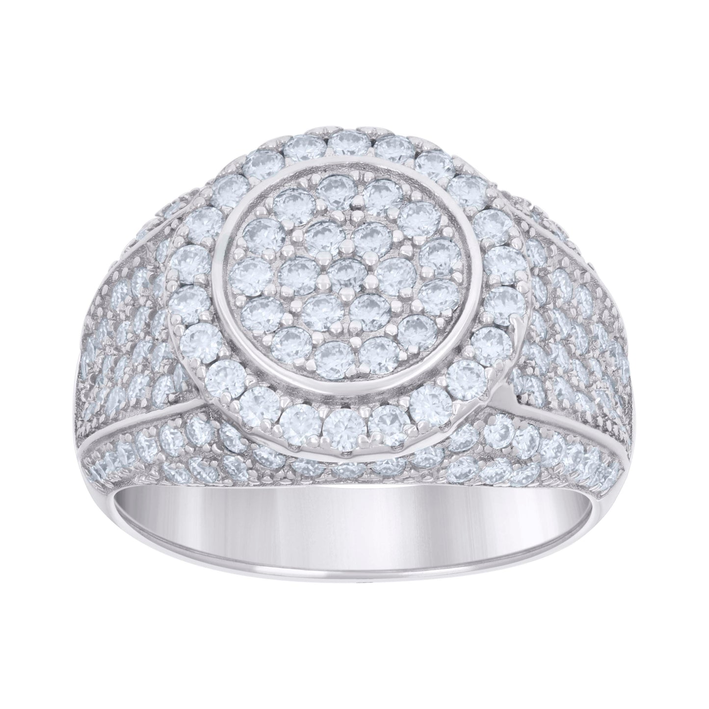 925 Sterling Silver 2.67Ctw Moissanite Ring S7