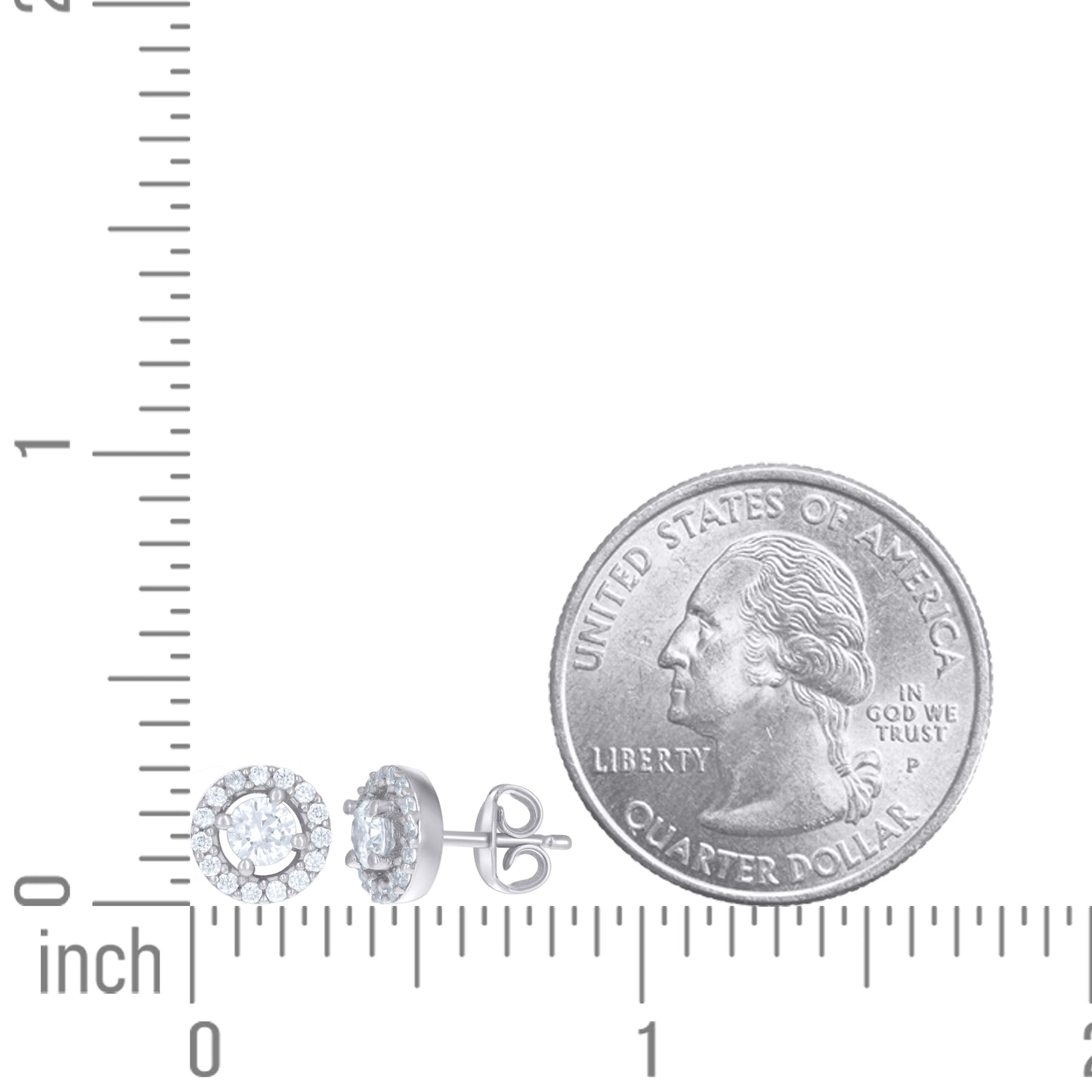 925 Sterling Silver Cz Earring