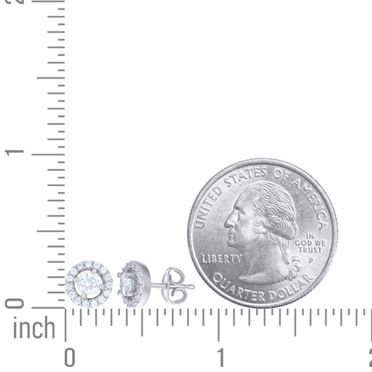 925 Sterling Silver Cz Earring