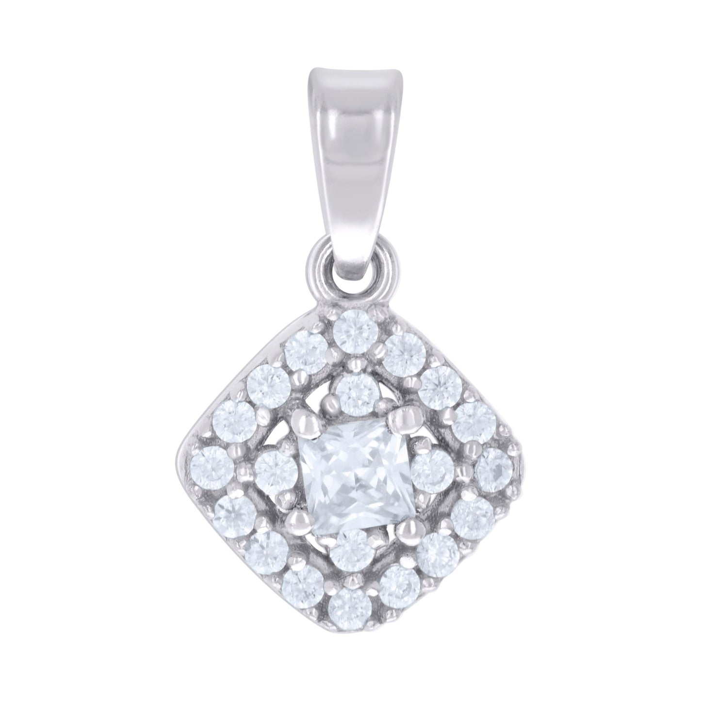 925 Sterling Silver Cz Pendant