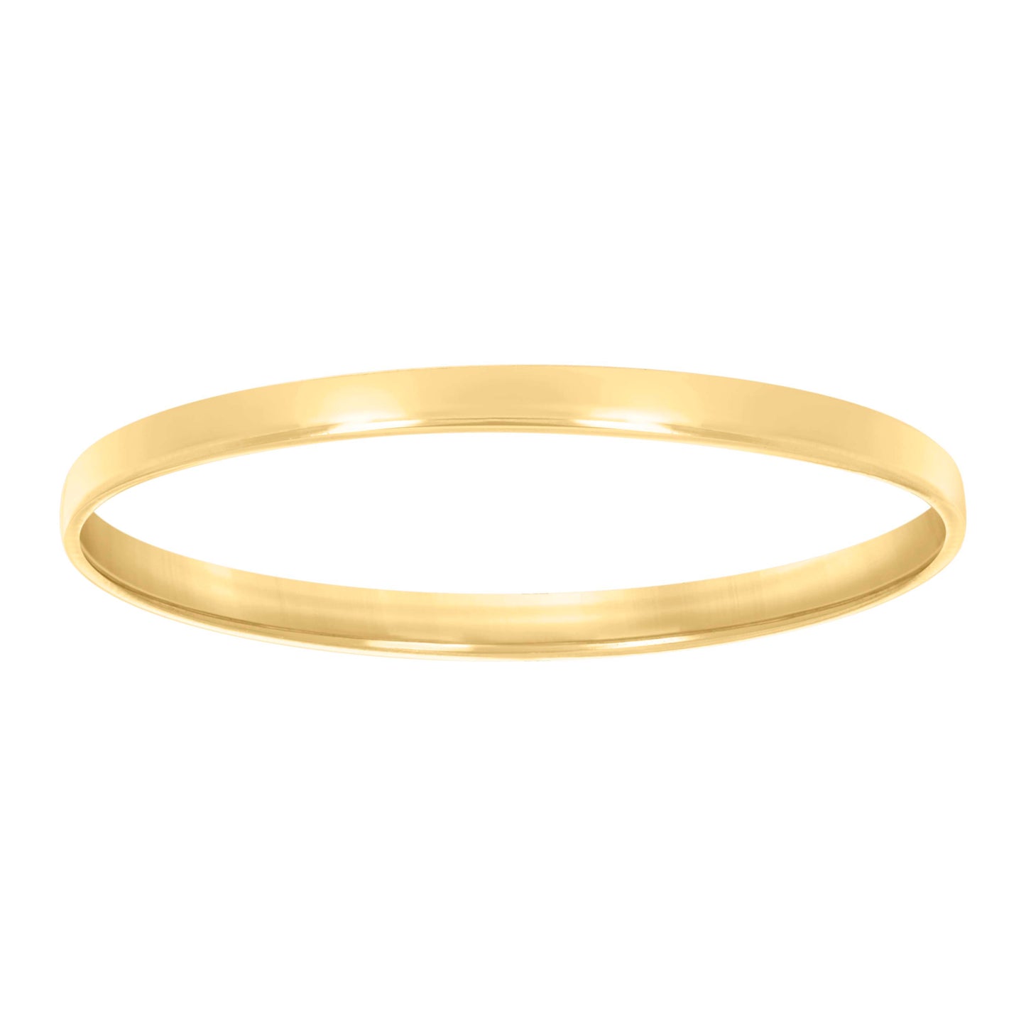 925 Sterling Silver Flat Comfort Band Yellow 2mm-S