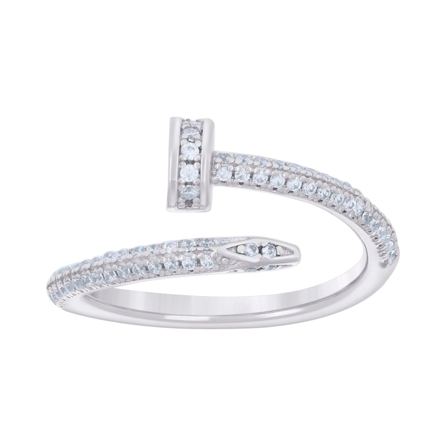925 Sterling Silver Cz Ring S6