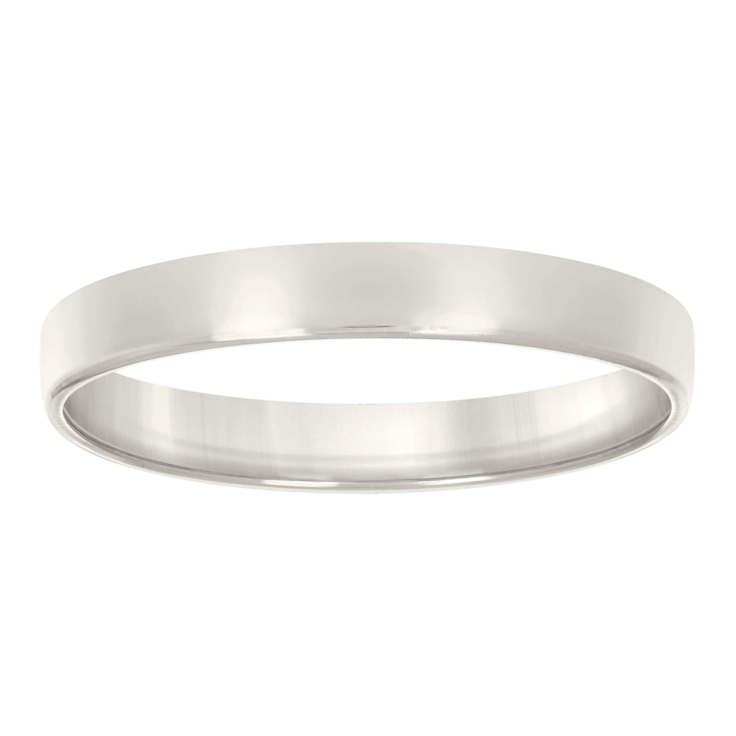 925 Sterling Silver Flat Comfort Band Silver 4mm-S