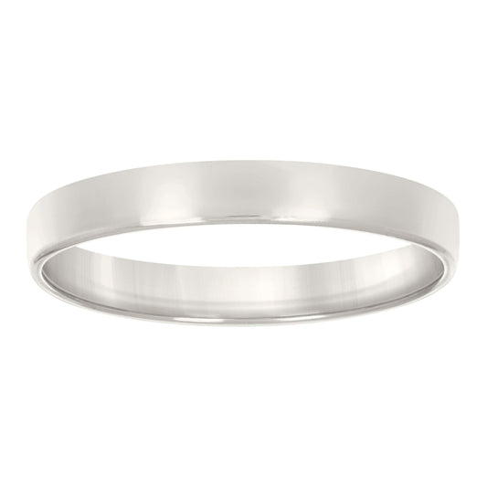 925 Sterling Silver Flat Comfort Band Silver 4mm-S