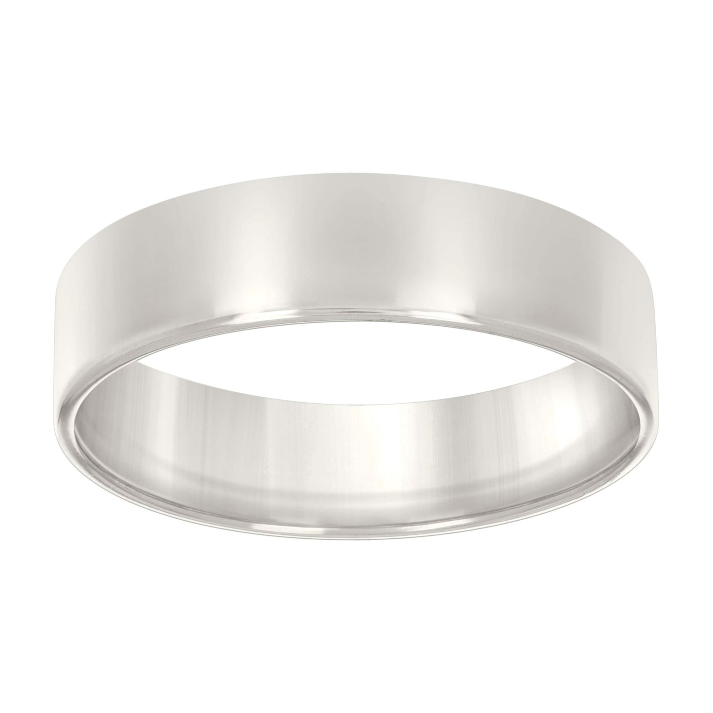 925 Sterling Silver Flat Comfort Band Silver 7mm-S