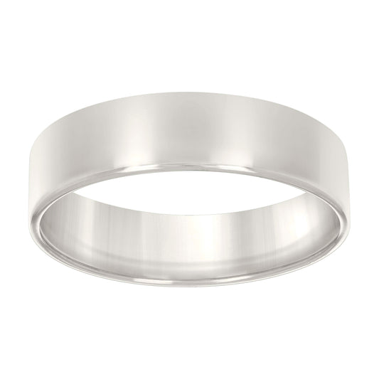 925 Sterling Silver Flat Comfort Band Silver 7mm-S