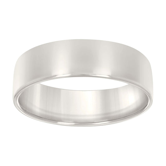 925 Sterling Silver Flat Comfort Band Silver 8mm-S